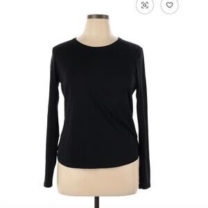 Cariloha Bamboo Black Long Sleeve T-Shirt Size XL